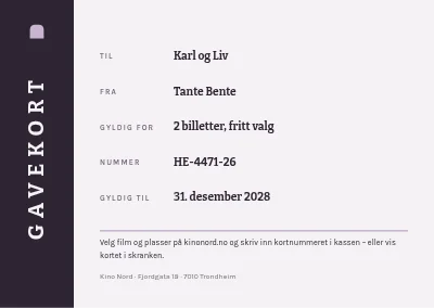 Side 2 av Gavekort — kino