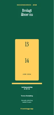Designmarked — Brolagt åbner