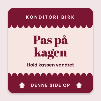 Pas på kagen