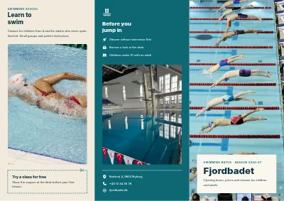Swimming baths: opening hours and classes
