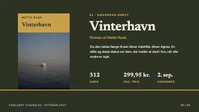 Side 3 af Forlagets efterårsprogram — nye bøger