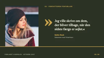 Side 5 af Forlagets efterårsprogram — nye bøger
