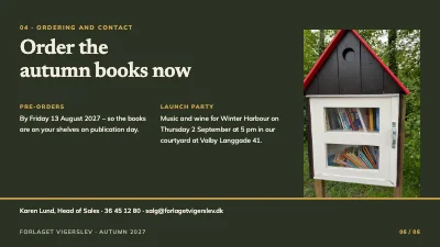 Page 6 of Publisher’s autumn list — new books