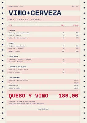 Página 2 de Quesería — carta de quesos y vinos