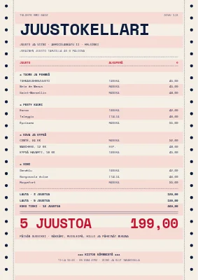 Sivu 1 – Juustobaari — juusto- ja viinilista