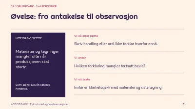 Side 3 av Arbeidsflyt for workshop