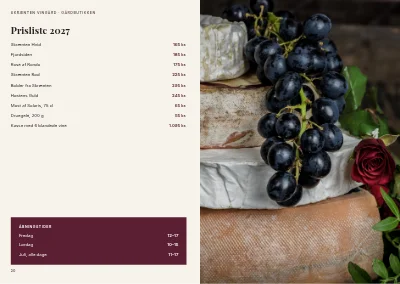 Side 20–21 af Brochure for dansk vingård – 24 sider