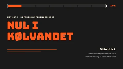 Side 1 af Keynote — grøn skibsfart