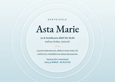 Ristiäiset — väreet nimen ympärillä