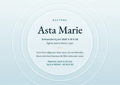 Baptême — des ondes autour du prénom