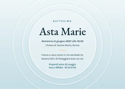 Battesimo — onde intorno al nome