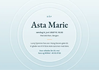 Barnedåp — ringer i vannet rundt navnet