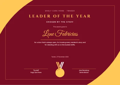 Leader of the year