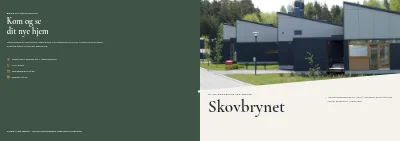 Omslag af Salgsbrochure for nybyggeri af rækkehuse – 32 sider