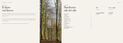 Side 2–3 af Salgsbrochure for nybyggeri af rækkehuse – 32 sider