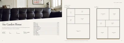 Pages 18–19 of Sales brochure for new terraced houses – 32 pages