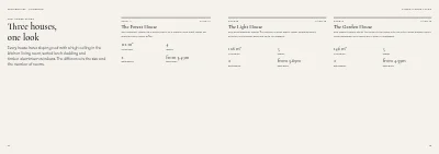 Pages 12–13 of Sales brochure for new terraced houses – 32 pages