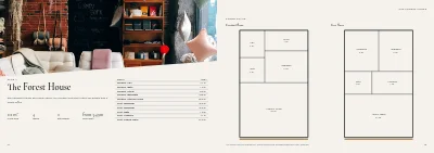 Pages 14–15 of Sales brochure for new terraced houses – 32 pages