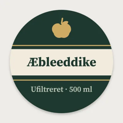 Æbleeddike på bånd