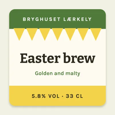 Easter brew with bunting