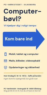 Dørplakat til IT-butik — computerhjælp for seniorer