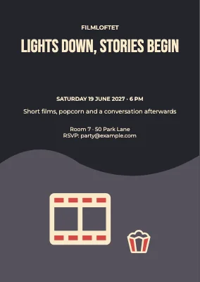 Lights down, stories begin