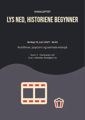Lysene dempes, historiene begynner