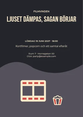 Ljuset dämpas, berättelserna börjar