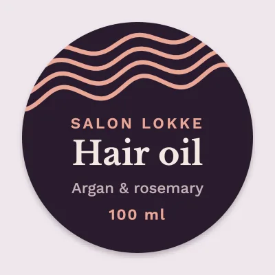 Hair oil with waves