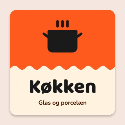 Flyttekasse til køkkenet