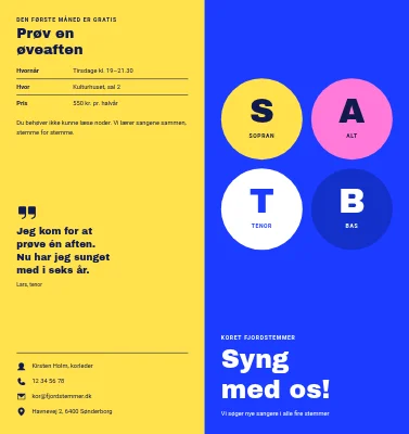 Koret søger nye sangere