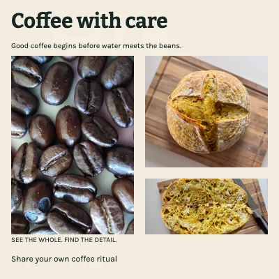 Coffee with care · Visual recipe