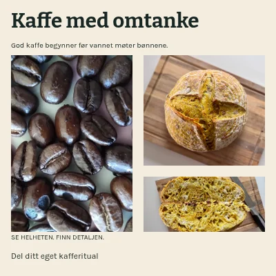 Kaffe med omtanke · Visuell oppskrift