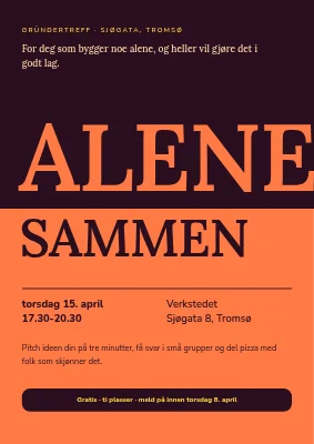 Gründertreff i Silkeborg — alene, sammen