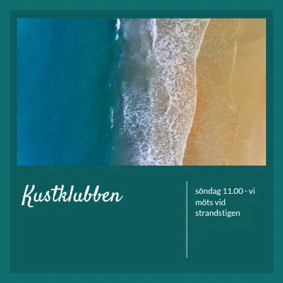 Kustklubben · helgvykort