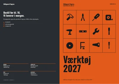 Omslag af Produktkatalog for værktøjsgrossist – 64 sider