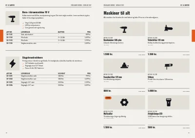 Side 18–19 af Produktkatalog for værktøjsgrossist – 64 sider