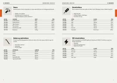 Side 8–9 af Produktkatalog for værktøjsgrossist – 64 sider