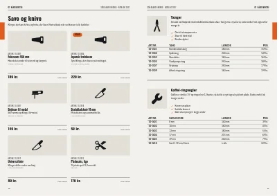 Side 10–11 af Produktkatalog for værktøjsgrossist – 64 sider