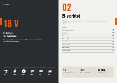 Side 16–17 af Produktkatalog for værktøjsgrossist – 64 sider