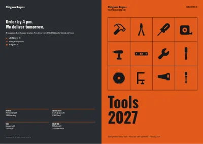 Cover of Product catalogue for a tool wholesaler – 64 pages