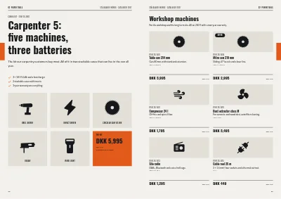 Pages 22–23 of Product catalogue for a tool wholesaler – 64 pages