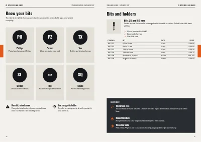 Pages 28–29 of Product catalogue for a tool wholesaler – 64 pages