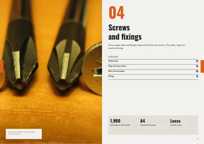 Pages 32–33 of Product catalogue for a tool wholesaler – 64 pages