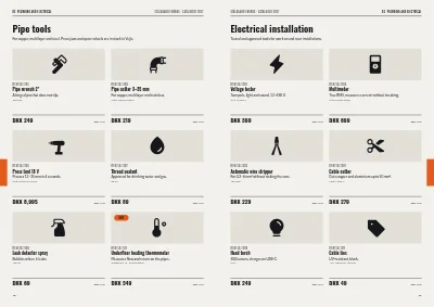 Pages 40–41 of Product catalogue for a tool wholesaler – 64 pages