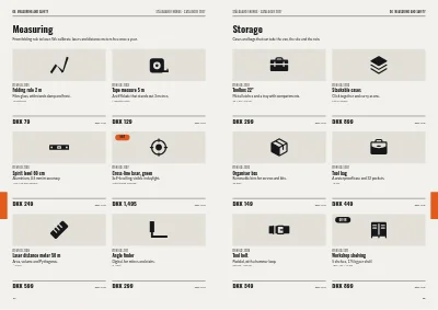 Pages 44–45 of Product catalogue for a tool wholesaler – 64 pages