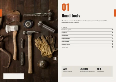 Pages 6–7 of Product catalogue for a tool wholesaler – 64 pages