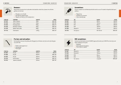 Pages 8–9 of Product catalogue for a tool wholesaler – 64 pages