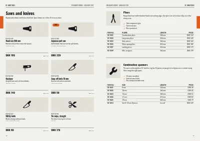 Pages 10–11 of Product catalogue for a tool wholesaler – 64 pages