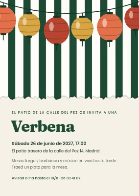 Fiesta de verano en el patio de Svendborg — invitación